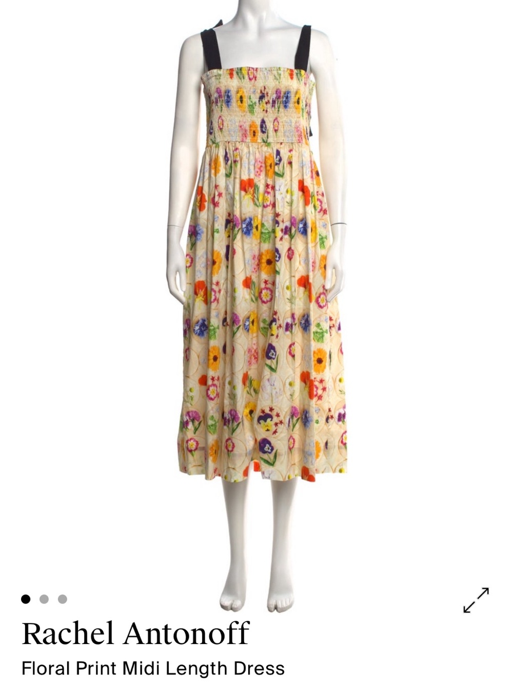 Rachel Antonoff floral print midi dress